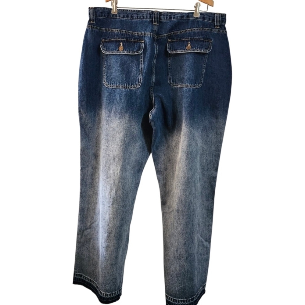 Fashion Nova Blue Distressed Boyfriend Jeans - Picture 5 of 9